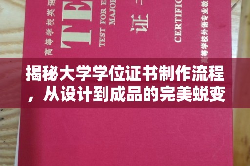靖江揭秘大学学位证书制作流程，从设计到成品的完美蜕变