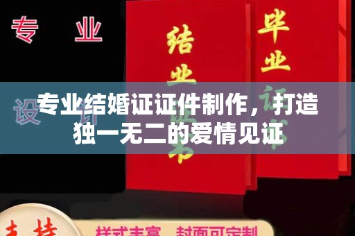 靖江专业结婚证证件制作，打造独一无二的爱情见证