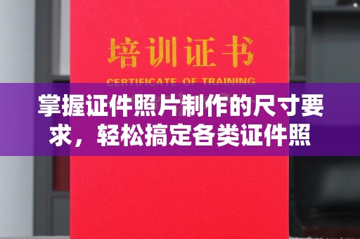 靖江掌握证件照片制作的尺寸要求，轻松搞定各类证件照