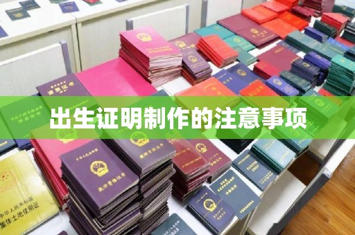 靖江出生证明制作的注意事项